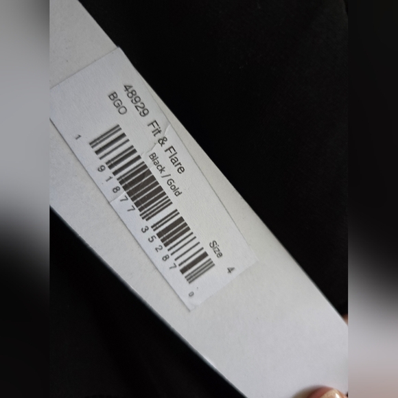 IEENA FOR MAC DUGGAL, Black & Gold One Shoulder A-Line Dress, Size 4, NWT! - Picture 14 of 14